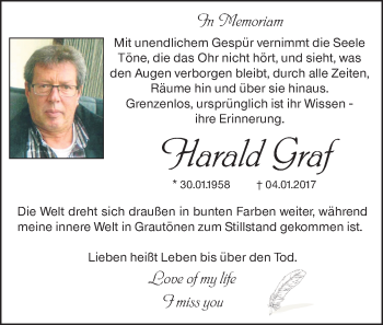 Traueranzeige von Harald Graf von 205 HA - Hinterländer Anzeiger (130)