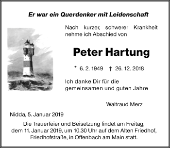 Traueranzeige von Peter Hartung von 561 Kreisanzeiger Traueranzeige von Peter Hartung von 561 Kreisanzeiger