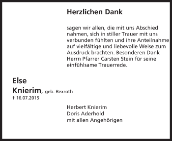 Traueranzeige von Else Knierim von trauer.echo-online.de