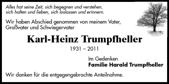 Traueranzeige von Karl-Heinz Trumpfheller von Odenwälder Echo