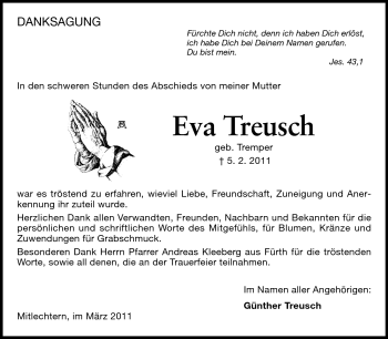 Traueranzeige von Eva Treusch von Starkenburger Echo