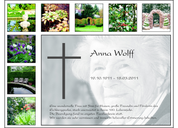 Traueranzeige von Anna Wolff von Echo-Zeitungen (Gesamtausgabe)