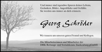 Traueranzeige von Georg Schröder von Darmstädter Echo, Odenwälder Echo, Rüsselsheimer Echo, Groß-Gerauer-Echo, Ried Echo