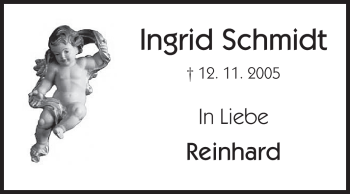 Traueranzeige von Ingrid Schmidt von Starkenburger Echo