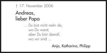 Traueranzeige von Andreas Hummel von Rüsselsheimer Echo, Groß-Gerauer-Echo, Ried Echo