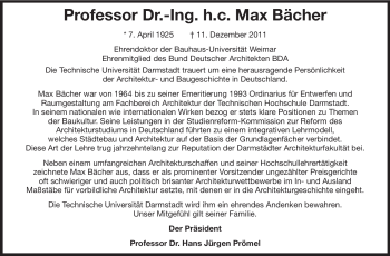 Traueranzeige von Max Bächer von Echo-Zeitungen (Gesamtausgabe)