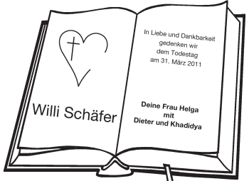 Traueranzeige von Willi Schäfer von Odenwälder Echo