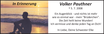 Traueranzeige von Volker Pauthner von Odenwälder Echo