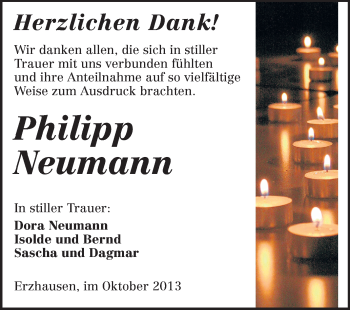 Traueranzeige von Philipp Neumann von Echo-Zeitungen (Gesamtausgabe) Traueranzeige von Philipp Neumann von Echo-Zeitungen (Gesamtausgabe)