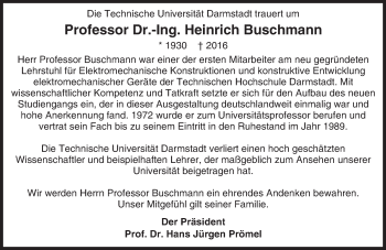 Traueranzeige von Heinrich Buschmann von trauer.echo-online.de