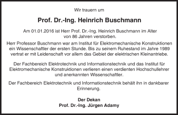 Traueranzeige von Heinrich Buschmann von trauer.echo-online.de