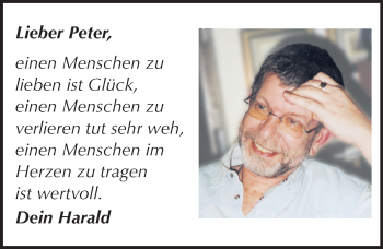 Traueranzeige von Peter  von Trauerportal Rhein Main Presse