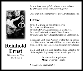 Traueranzeige von Reinhold Ernst von  Usinger Anzeiger