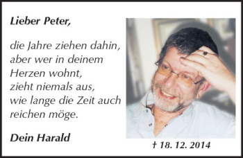 Traueranzeige von Peter Schmitt von Trauerportal Rhein Main Presse