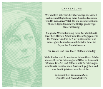 Traueranzeige von Änne Thiel von Trauerportal Rhein Main Presse