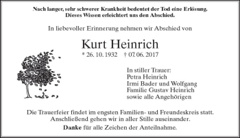 Traueranzeige von Kurt Heinrich von  Usinger Anzeiger