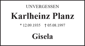 Traueranzeige von Karlheinz Planz von Trauerportal Rhein Main Presse