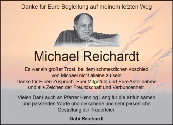 Traueranzeige von Michael Reichardt von Trauerportal Rhein Main Presse