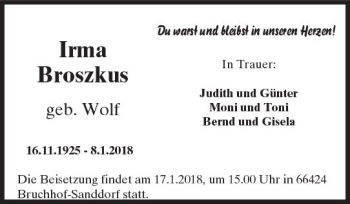 Traueranzeige von Judith und Günter von Trauerportal Rhein Main Presse