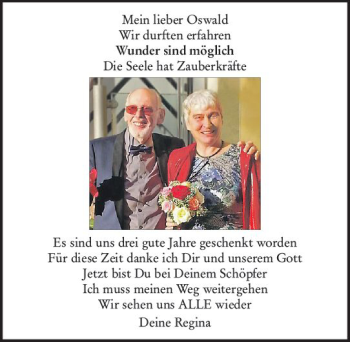 Traueranzeige von Oswald  von vrm-trauer