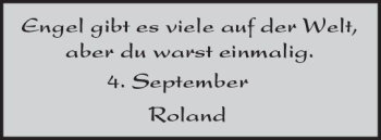 Traueranzeige von Roland  von  Camberger Anzeiger