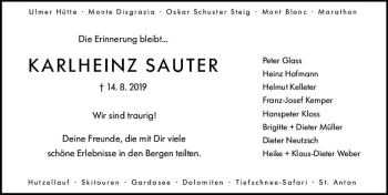 Traueranzeige von Karlheinz Sauter von vrm-trauer