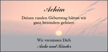 Traueranzeige von Achim  von vrm-trauer