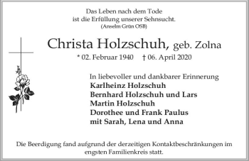 Traueranzeige von Karlheinz Holzschuh von vrm-trauer