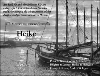 Traueranzeige von Heike  von vrm-trauer