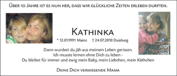 Traueranzeige von Kathinka Tairi von vrm-trauer