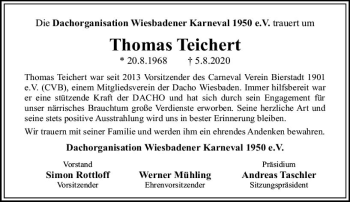 Traueranzeige von Thomas Teichert von vrm-trauer