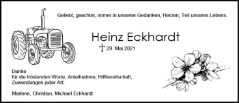 Traueranzeige von Heinz Eckhardt von vrm-trauer