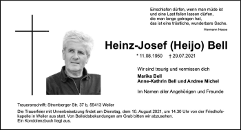 Traueranzeige von Heinz-Josef  Beil von vrm-trauer