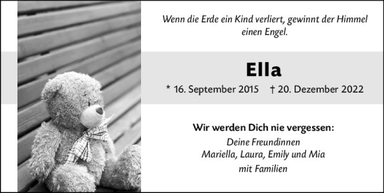 Traueranzeige von Ella Ruppert von vrm-trauer Allgemeine Zeitung Alzey