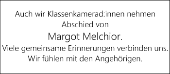 Traueranzeige von Margot Melchior von vrm-trauer Rüsselsheimer Echo / MainSpitze