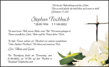 Traueranzeige von Stephan Fischbach von vrm-trauer Groß-Gerauer Echo