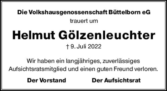 Traueranzeige von Helmut Götzenleuchter von vrm-trauer Groß-Gerauer Echo