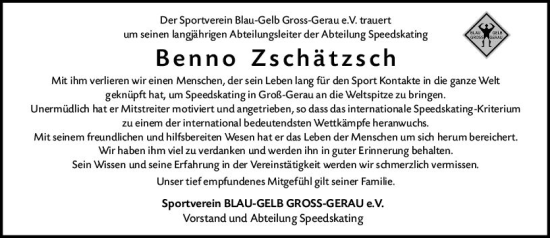Traueranzeige von Benno Zschätzsch von vrm-trauer Groß-Gerauer Echo