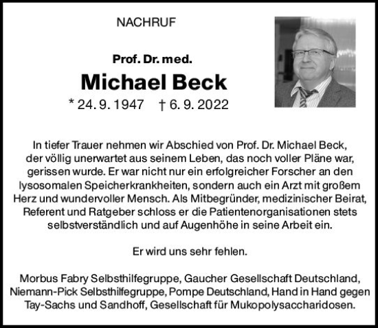 Traueranzeige von Michael Beck von vrm-trauer AZ Mainz