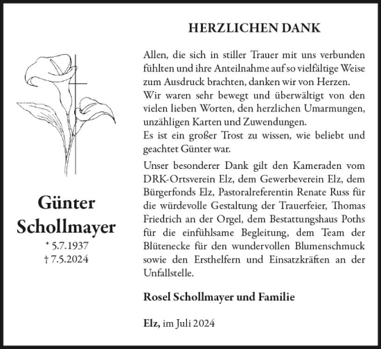 Traueranzeige von Günter Schollmayer von Nassauische Neue Presse