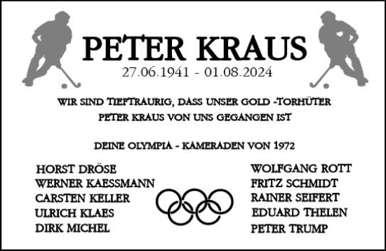 Traueranzeige von Peter Kraus von Rüsselsheimer Echo