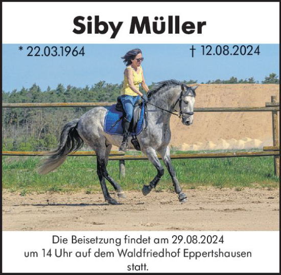 Traueranzeige von Siby Müller von Darmstädter Echo