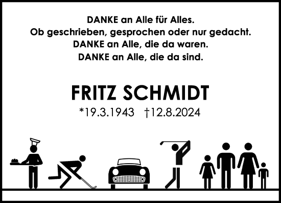 Traueranzeige von Fritz Schmidt von Rüsselsheimer Echo