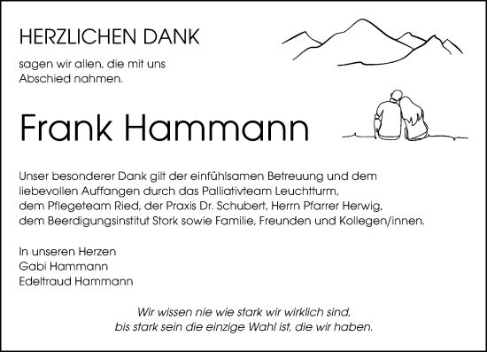 Traueranzeige von Frank Hammann von Groß-Gerauer Echo