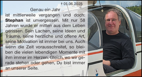 Traueranzeige von Stephan  von Odenwälder Echo