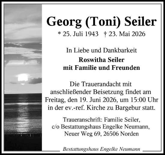 Traueranzeige von Georg Seiler von Groß-Gerauer Echo