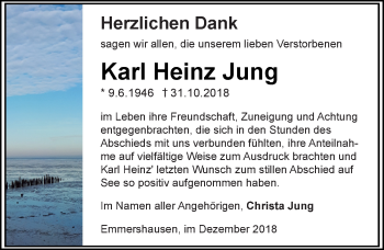 Traueranzeige von Karl Heinz Jung von 564 Usinger Anzeiger