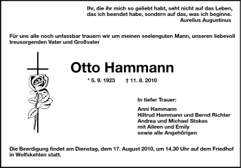 Traueranzeige von Anna Hamann von Rüsselsheimer Echo, Groß-Gerauer-Echo, Ried Echo