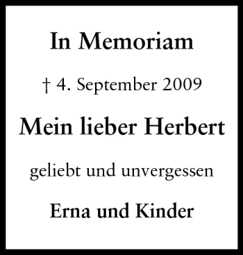 Traueranzeige von Herbert Hupfer von Echo-Zeitungen (Gesamtausgabe)
