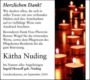 Traueranzeige von Kätha Nuding von Darmstädter Echo, Odenwälder Echo, Rüsselsheimer Echo, Groß-Gerauer-Echo, Ried Echo